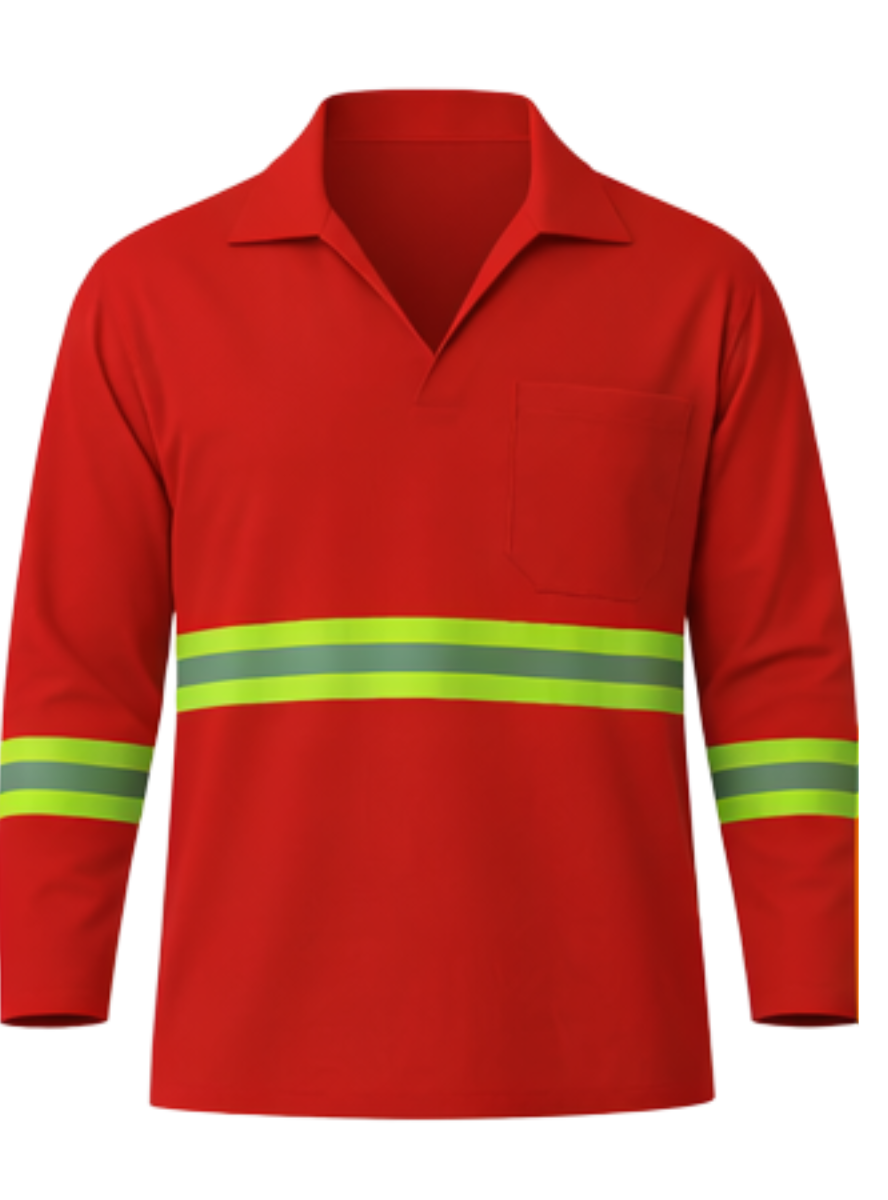 Camisa Brim Manga Longa Com Refletivo - Imagem 7